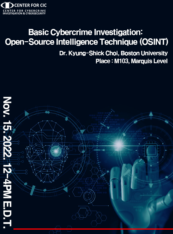 Basic Cybercrime Investigation: Open Source Intelligence Technique (OSINT) course