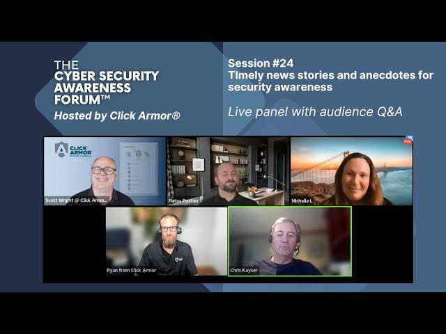 Cyber Security Awareness Forum Panel Discussion